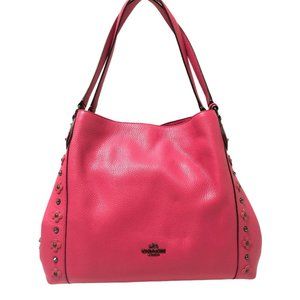 Coach Edie 31 Floral Rivets Detailed Shoulder Bag